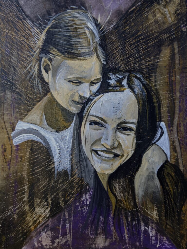 Inner child
Acrylics on canvas panel 
30*40