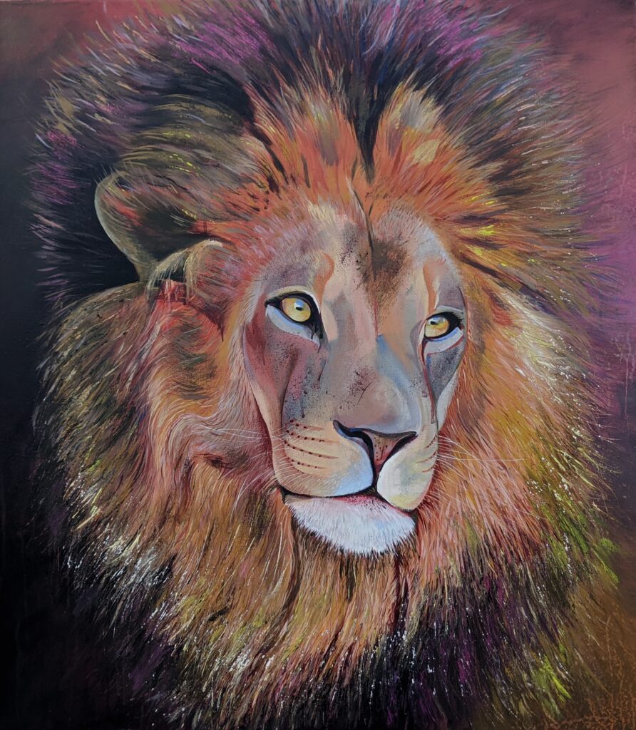 Lion 2021 -2022
Acrylics on canvas
80*90