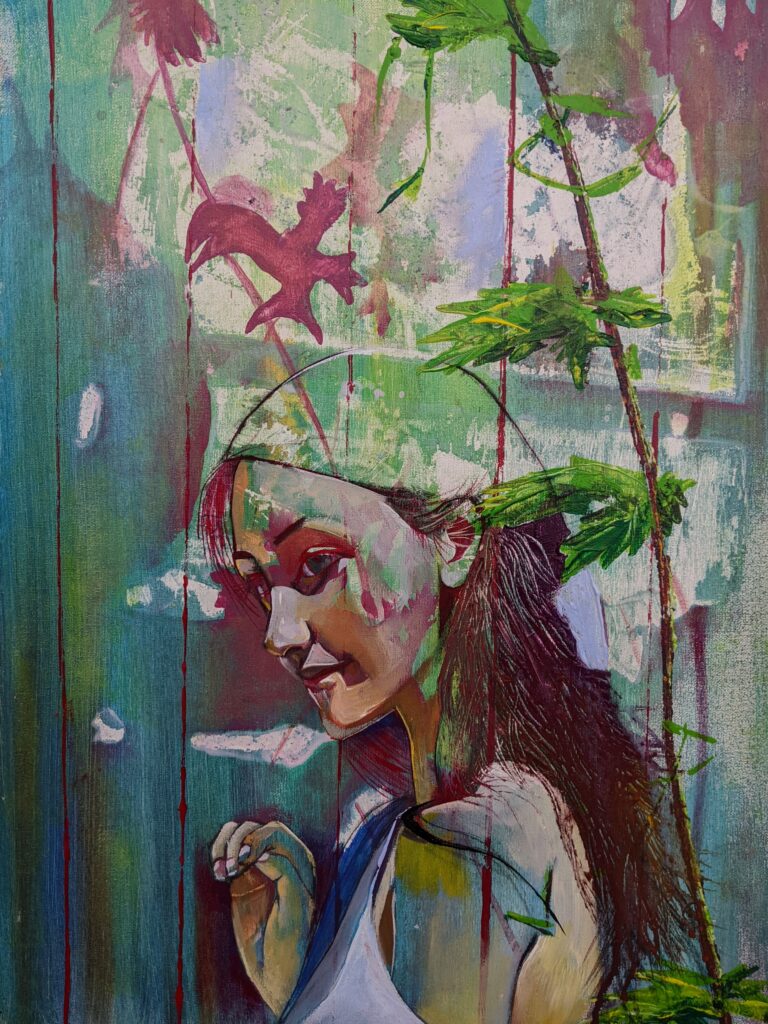 Miriam
Acrylics on canvas 
45*60