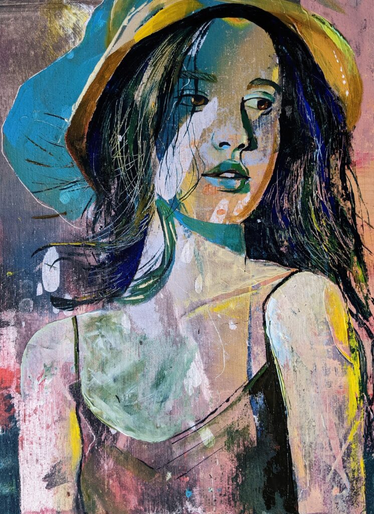 Portrait leftover colours
Canvas panel 30*40
