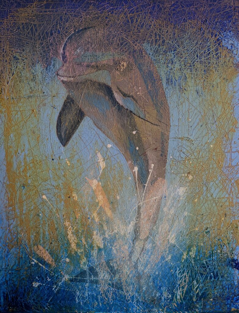 Dolphin 1
Acrylic on canvas 40*50