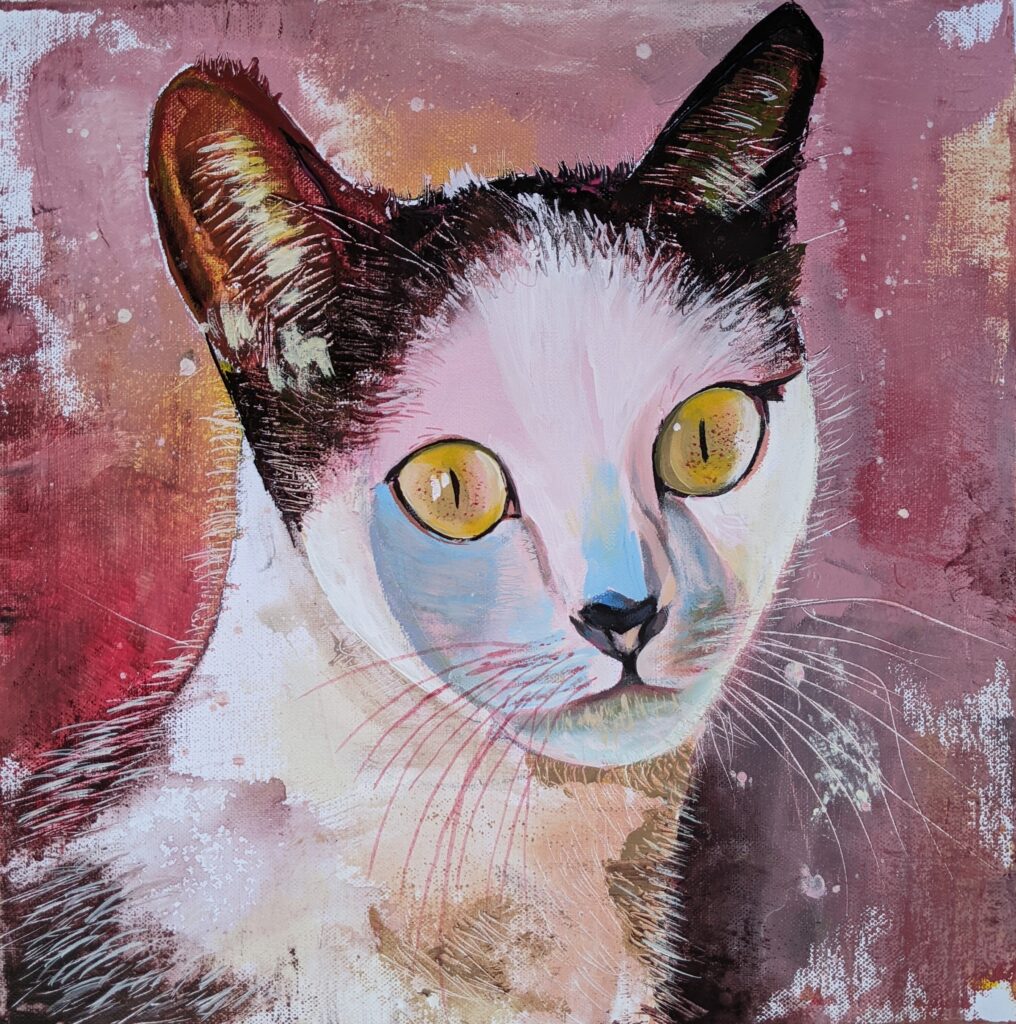 Cat
Acrylics on canvas 40*40