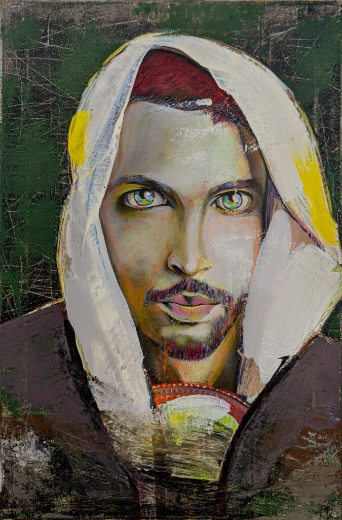 Man portrait 2019-2024
acrylics on canvas 
45*60