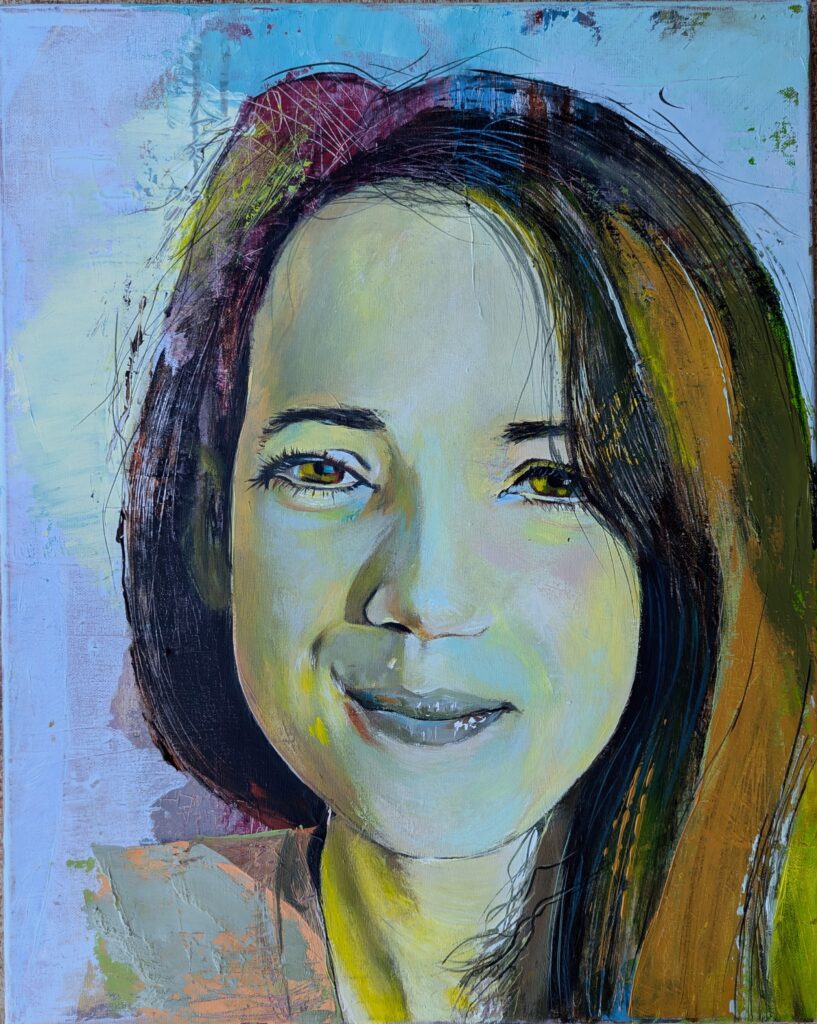 Eli in Sunset 
acrylics on canvas 50*60