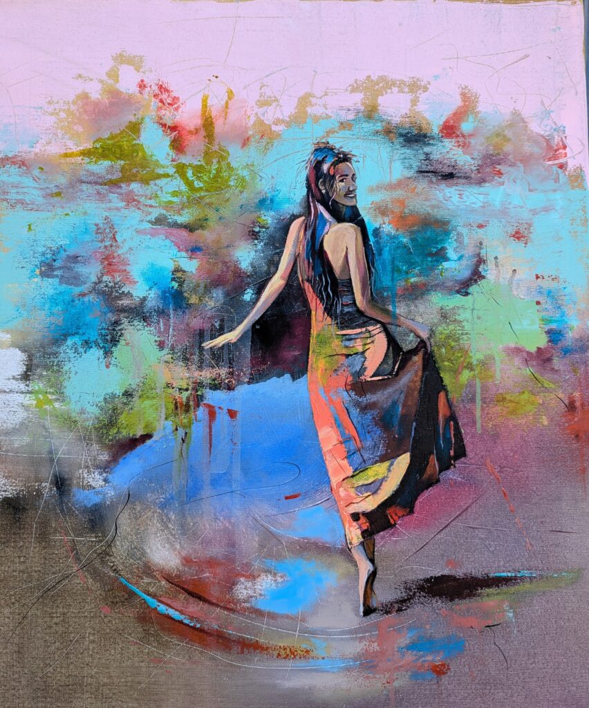 and she says -come with me
acrylics on canvas 60*70*4