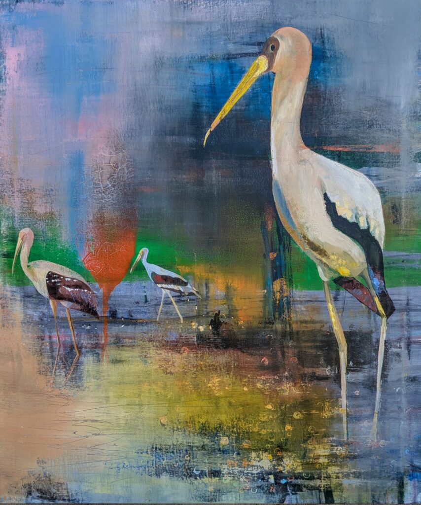 Birds 
acrylics on canvas 90*106