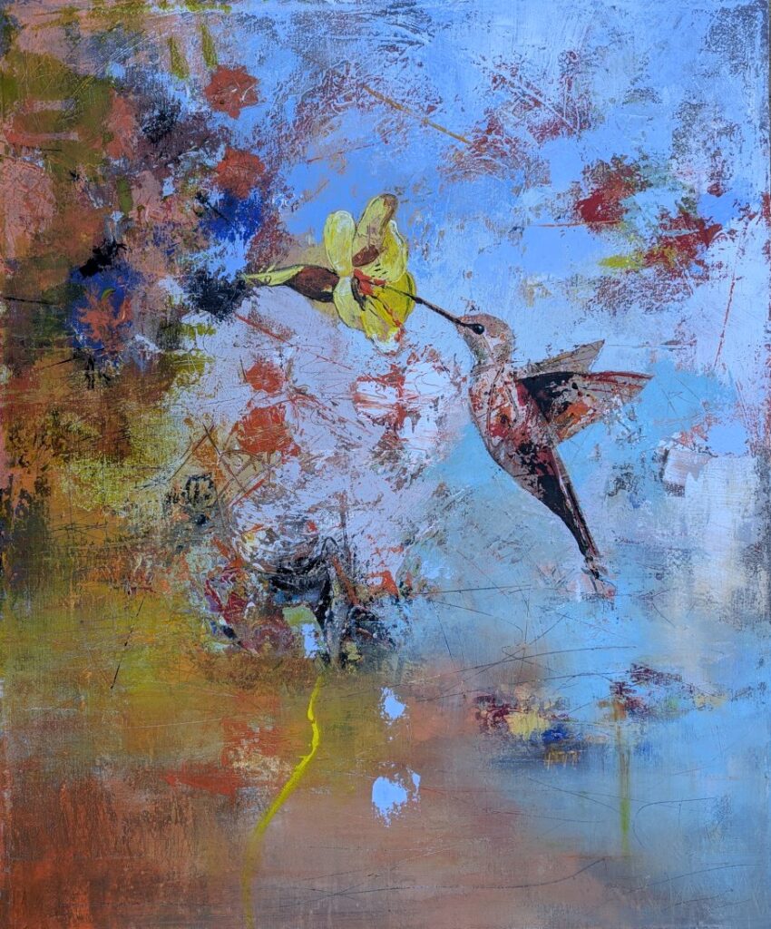 Colibri 
acrylics on canvas 75*80