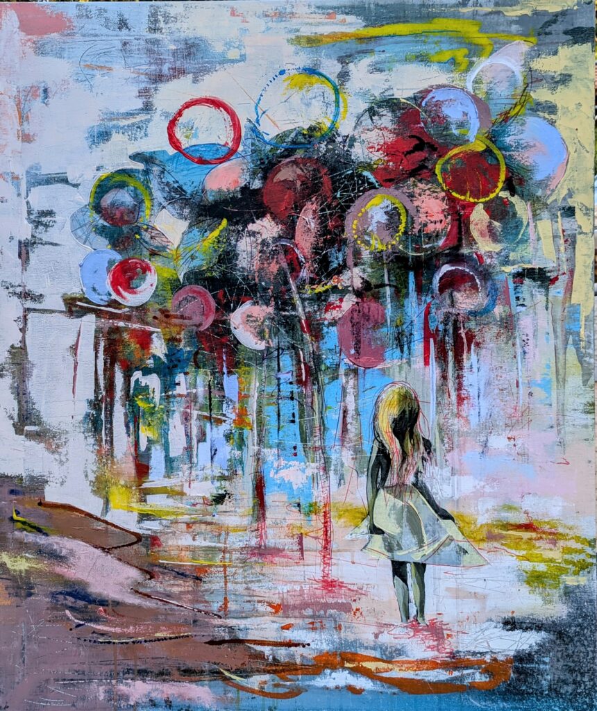 Wonderful World 
acrylics on canvas 85*100