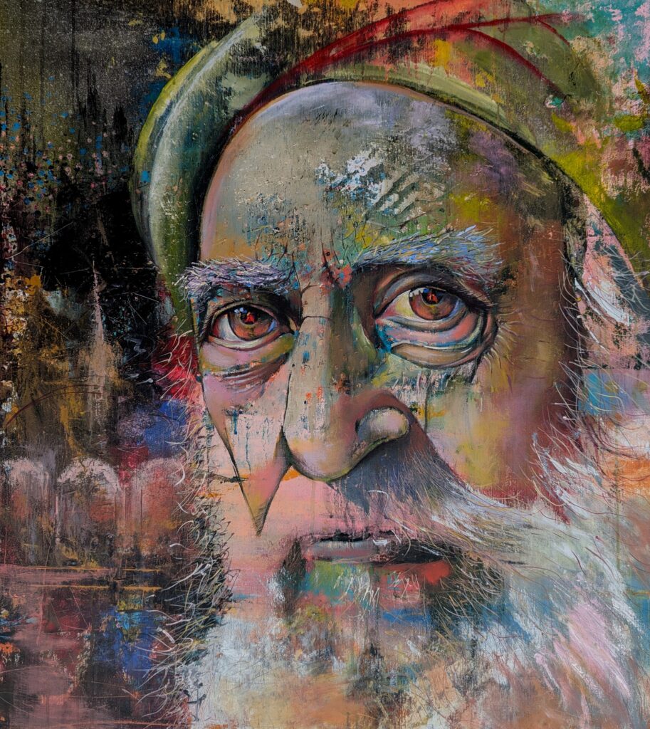 wandering Dervish 
acrylics on canvas 80*90