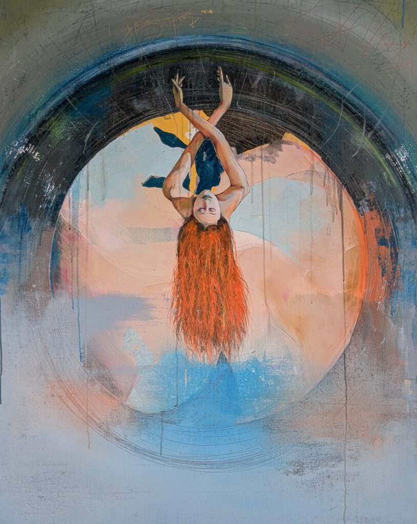 Lost in Dance and Time 
acrylics on canvas 95*120