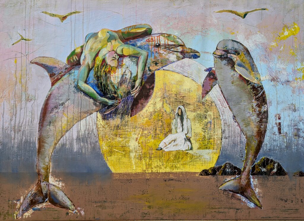 Wild and Wise in Arillas 
acrylics on canvas 150*110